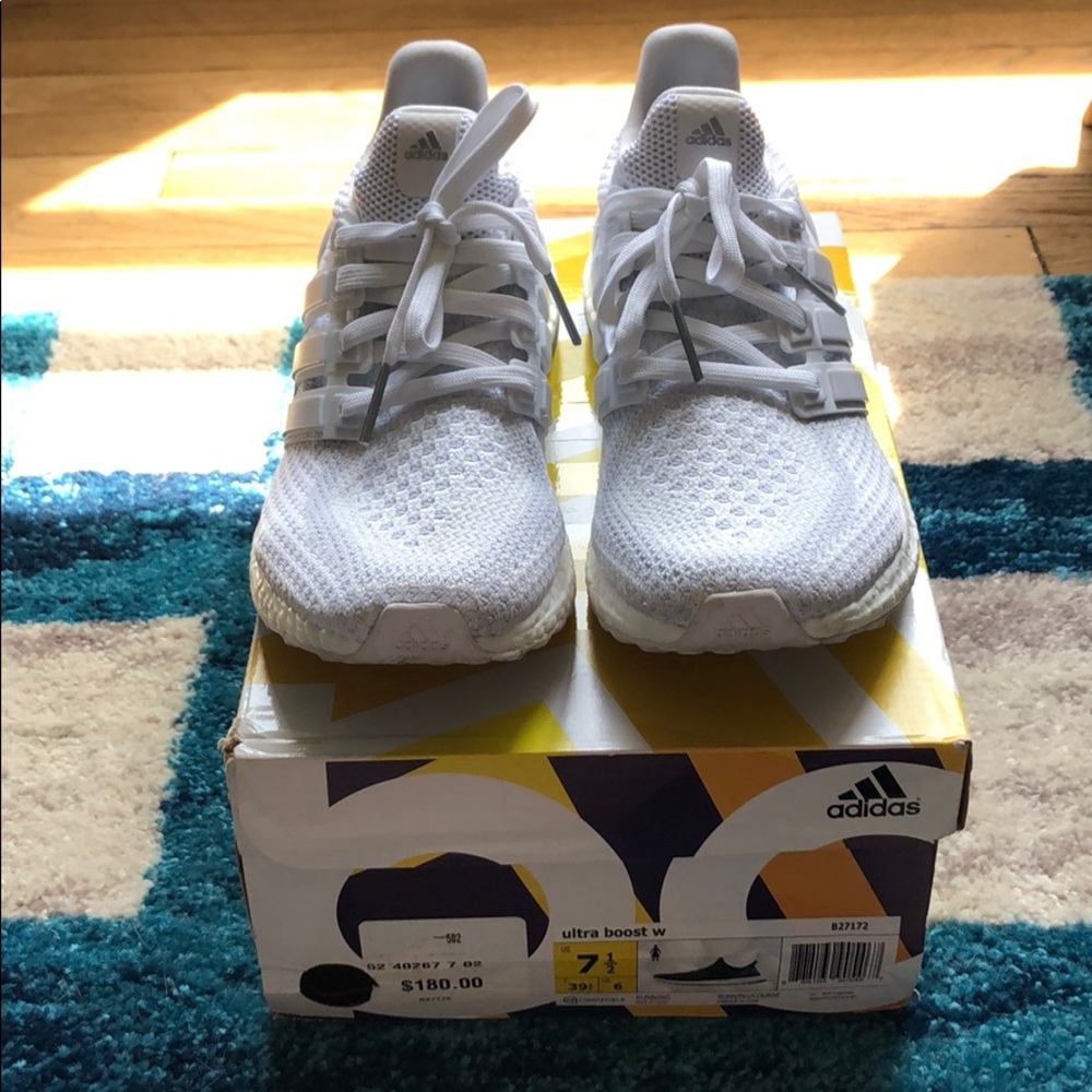 White adidas ultra boost Women’s 7.5